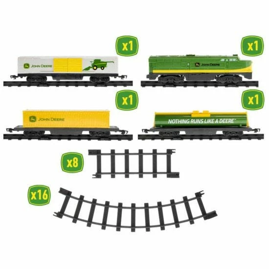 John Deere 28 Piece Battery Operated Train Set - Image 2