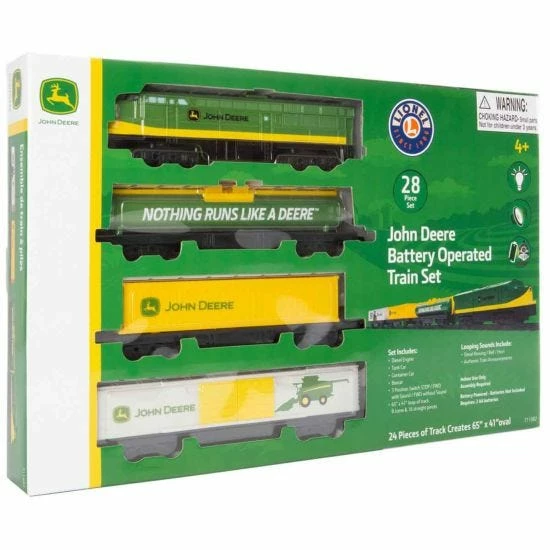 John Deere 28 Piece Battery Operated Train Set - Image 4