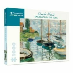 Claude Monet Sailboats On The Seine 1000 Piece Puzzle