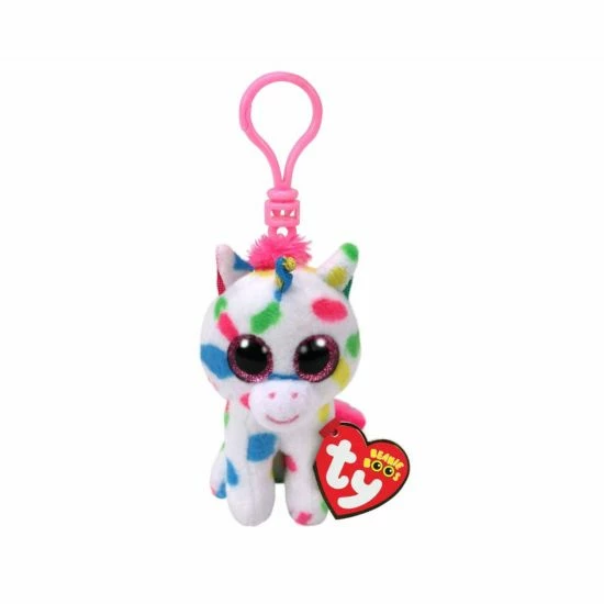 Ty Harmonie Unicorn Beanie Boo Clip Keyring
