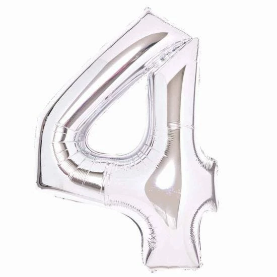 Large Metallic Number 4 Balloon - Image 2