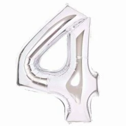 Large Metallic Number 4 Balloon