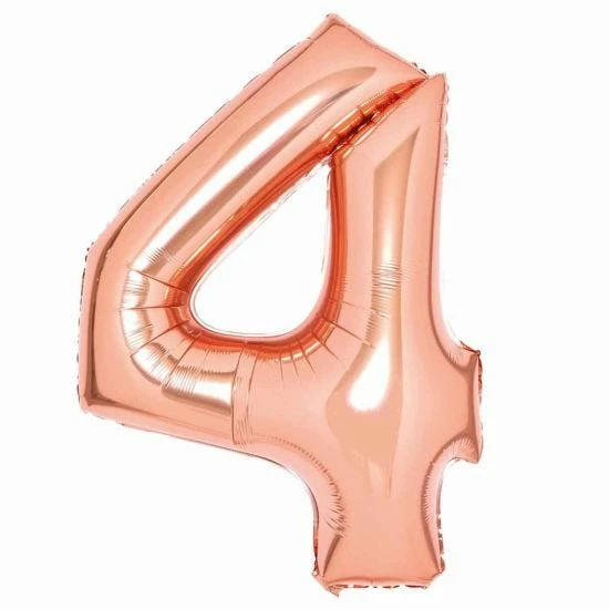 Large Metallic Number 4 Balloon - Image 3