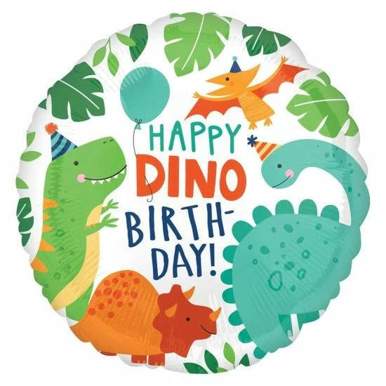 Happy Birthday Dinomite Standard Foil Balloon