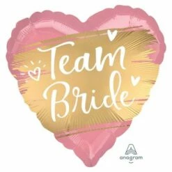 Team Bride Gold Satin Luxe Foil Balloon