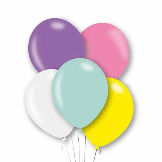 Pearl Latex Balloons Pack Of 10 Assorted Colours