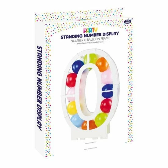 Balloon Mosaic Number Stand Frame 0