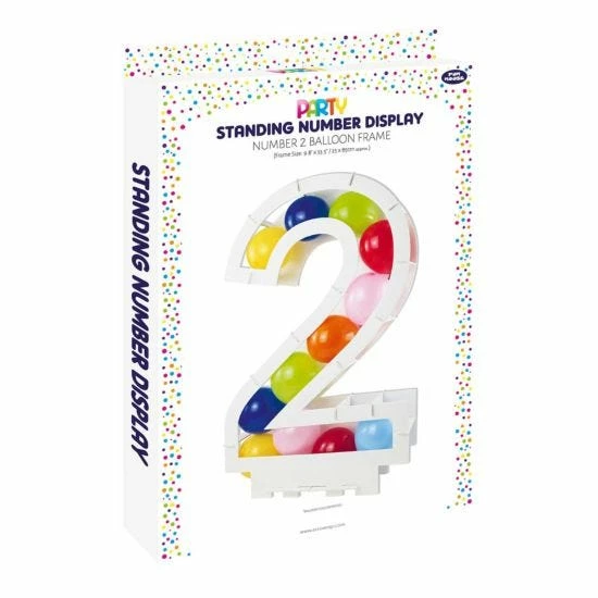 Balloon Mosaic Number Stand Frame 2