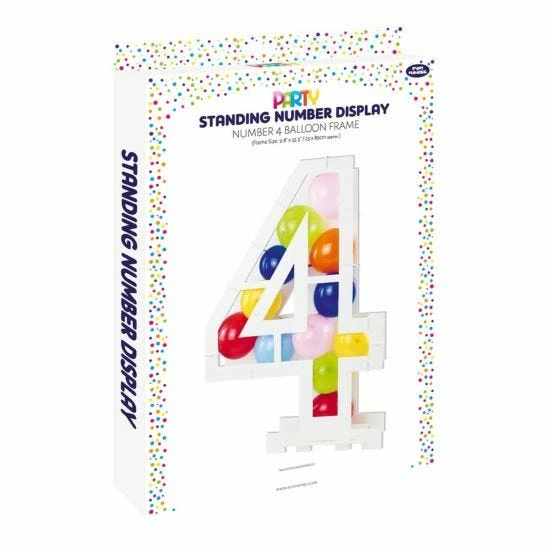 Balloon Mosaic Number Stand Frame 4