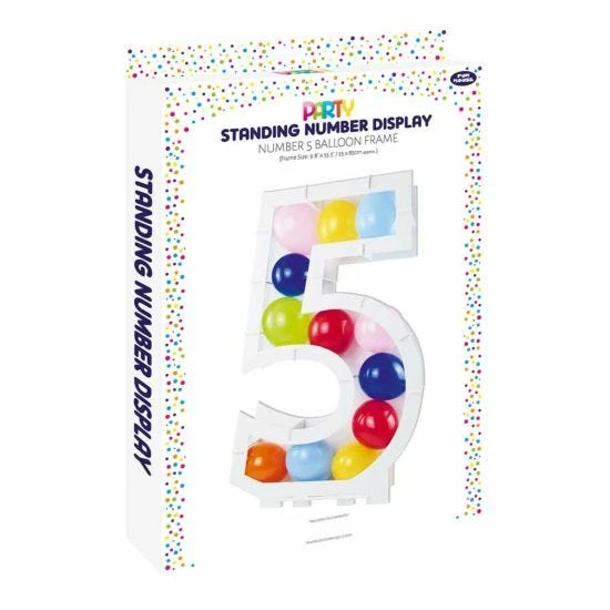 Balloon Mosaic Number Stand Frame 5