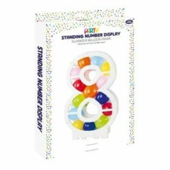 Balloon Mosaic Number Stand Frame 8