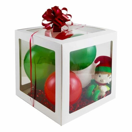 Party Balloon Boxes 30cm X 30cm Pack Of 4 White - Image 5