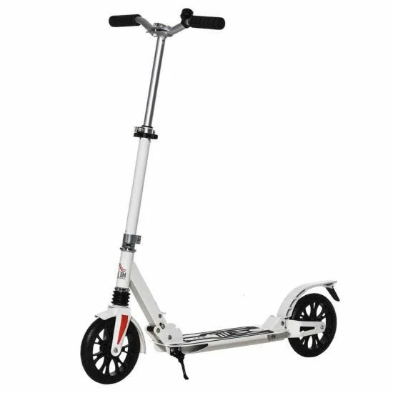 Homcom Adjustable Kick Scooter With Foot Brake