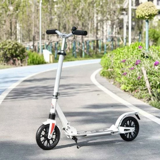 Homcom Adjustable Kick Scooter With Foot Brake - Image 2