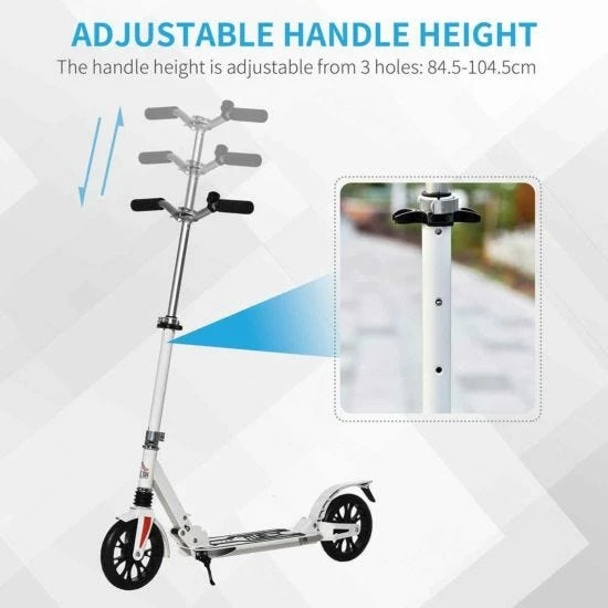 Homcom Adjustable Kick Scooter With Foot Brake - Image 4