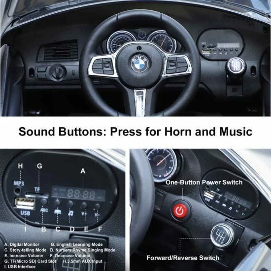 Homcom BMW 6GT Ride On Electric Car 6V - Image 4