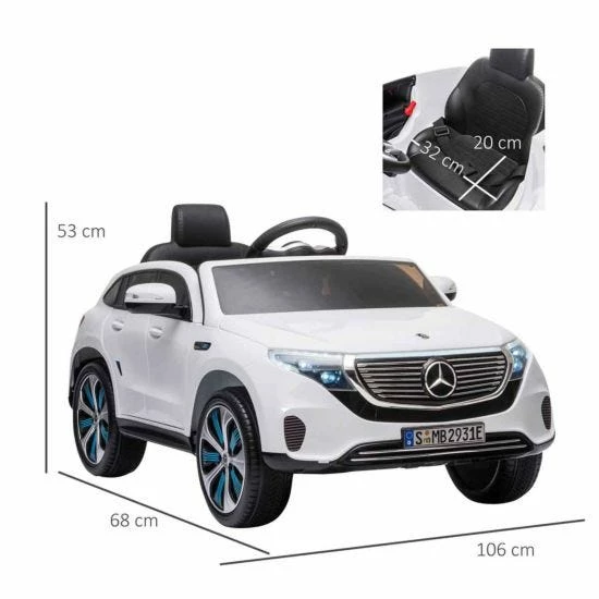 Homcom Mercedes Benz EQC 400 Ride On Electric Car 12V - Image 3