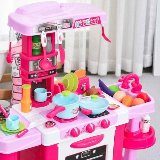Homcom Kids 38 Piece Kitchen Play Set - Image 8