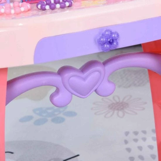 Homcom Kids Swan Vanity Dressing Table - Image 10