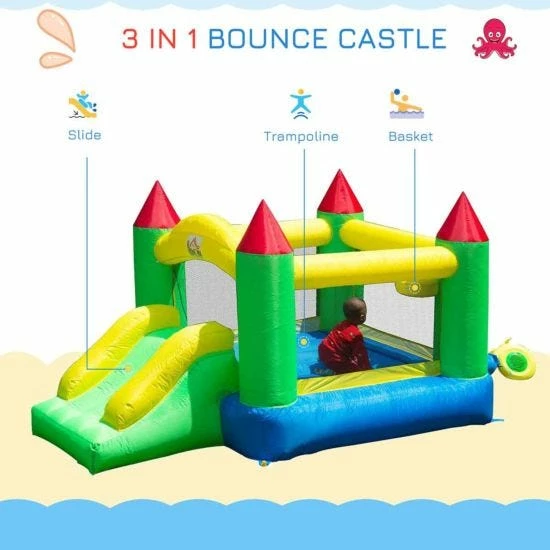 Homcom Kids Inflatable Bouncy Castle - Image 4