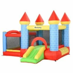 Outsunny Children Extended Inflatable Bouncy Castle