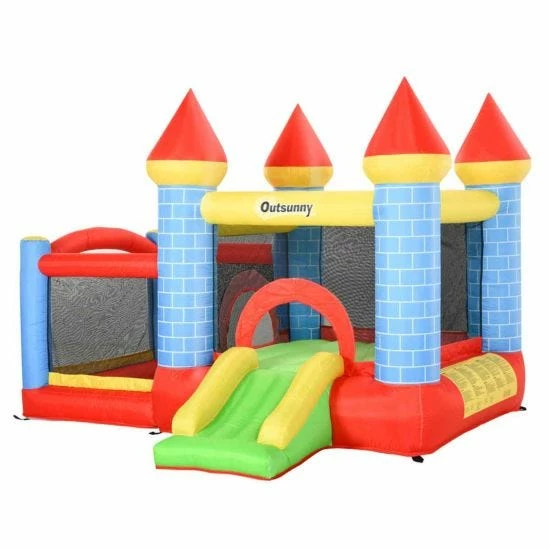 Outsunny Children Extended Inflatable Bouncy Castle