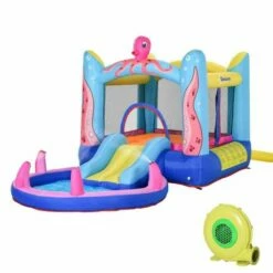 Outsunny Kids Octopuses Garden Bouncy Castle