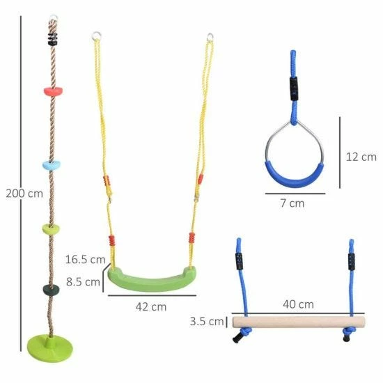 Outsunny Ninja Warrior Obstacle Course - Image 3