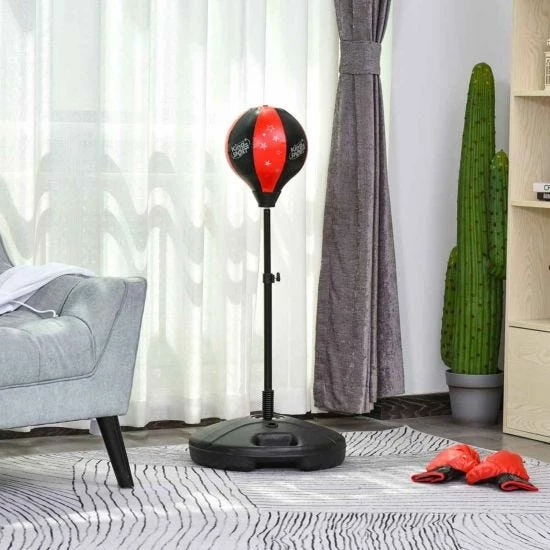 Homcom Childs Boxing Punch Ball Set With Gloves - Image 2