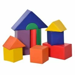Homcom 11 Piece Kids Soft Foam Play Blocks Set