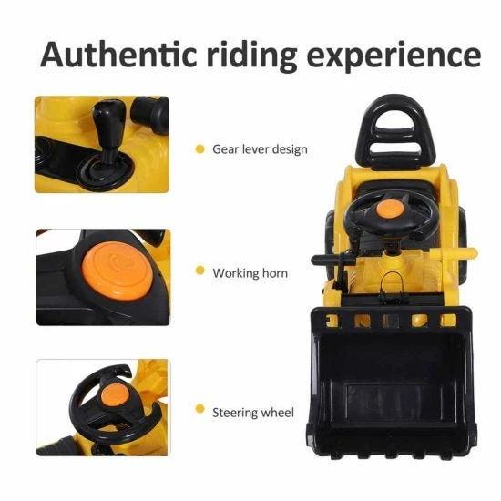 Homcom Ride On Toddler Bulldozer - Image 6