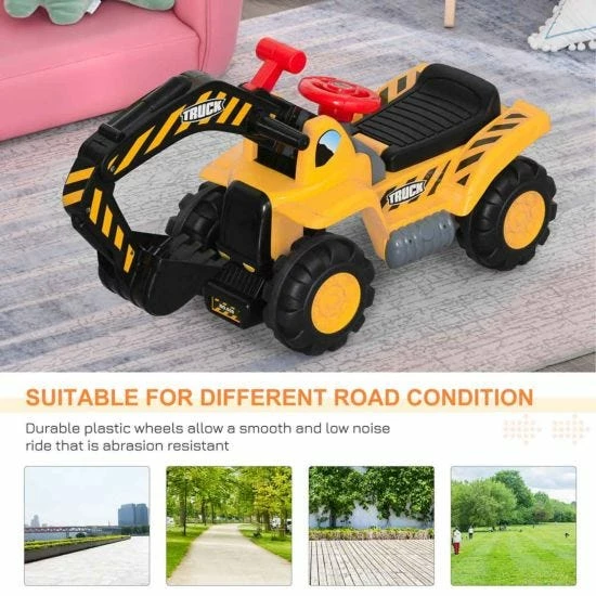 Homcom 3 In 1 Ride On Kids Tractors - Image 6