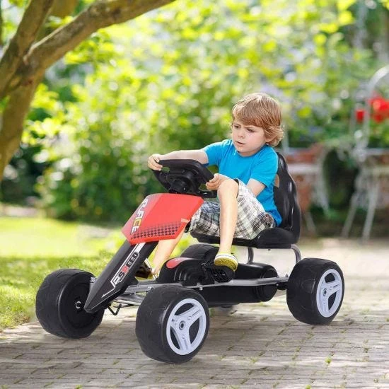 Homcom Racer Kids Pedal Go Kart - Image 2