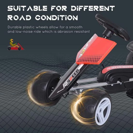 Homcom Racer Kids Pedal Go Kart - Image 5
