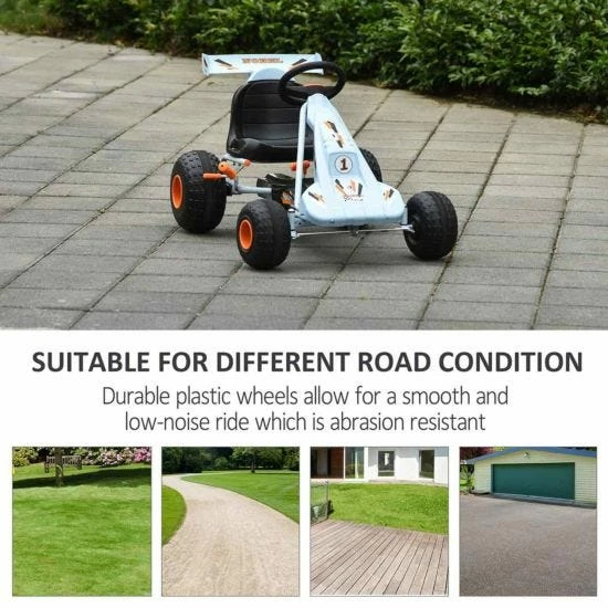 Homcom Manual Pedal Childs Go Kart - Image 6