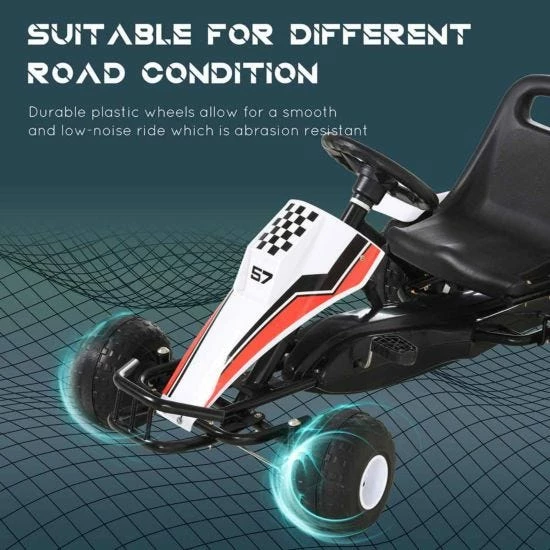 Homcom Racing Style Pedal Childs Go Kart - Image 5