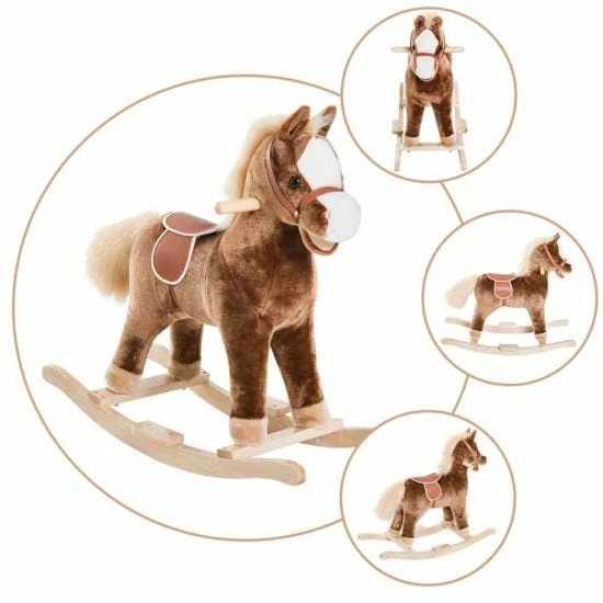 Homcom Wooden Rocking Horse - Image 5