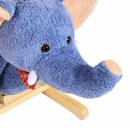 Homcom Ride On Elephant Rocking Horse - Image 9