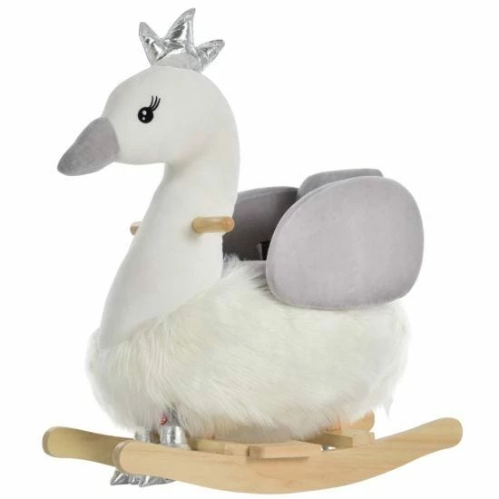 Homcom Baby Swan Rocking Horse - Image 8