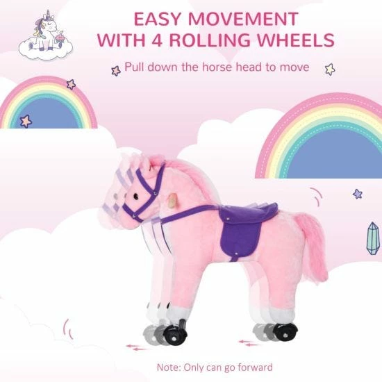 Homcom Ride On Rocking Horse With Noises - Image 8
