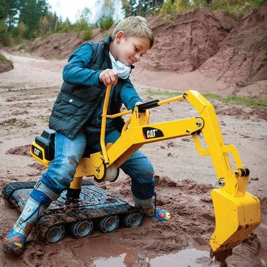 Rolly Toys Ride On CAT Metal Excavator With Tank Tracks - Image 4