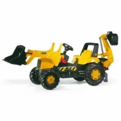 Rolly Toys Ride On JCB Tractor With Frontloader And Rear Excavator