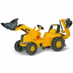 Rolly Toys Ride On CAT Tractor With Frontloader And Rear Excavator