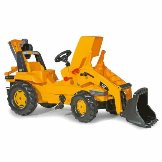 Rolly Toys Ride On CAT Tractor With Frontloader And Rear Excavator - Image 2