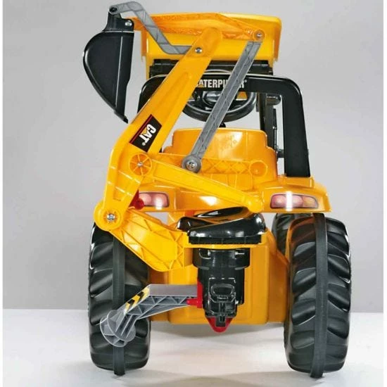 Rolly Toys Ride On CAT Tractor With Frontloader And Rear Excavator - Image 3