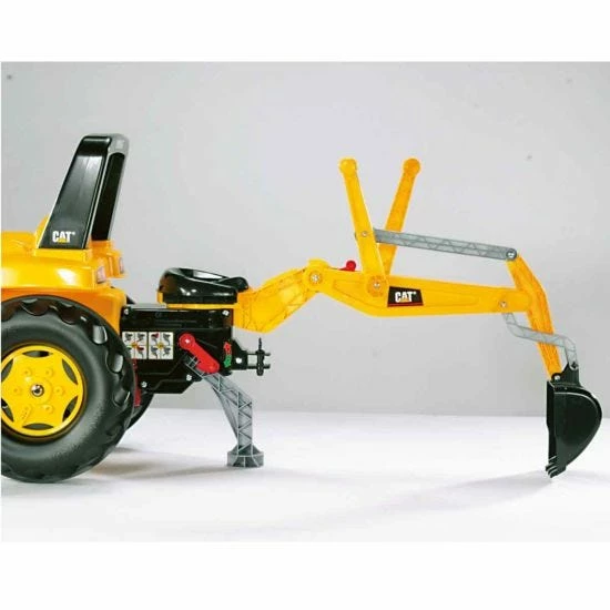 Rolly Toys Ride On CAT Tractor With Frontloader And Rear Excavator - Image 4