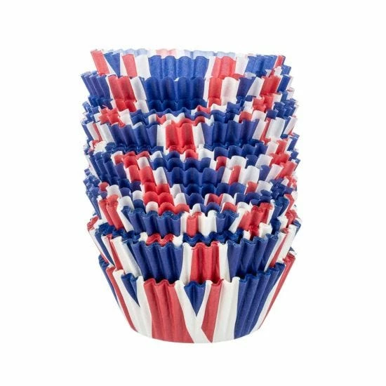 Union Jack Cupcake Cases Pack Of 60 - Image 3