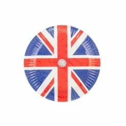 Union Jack Paper Plates 22.5cm Pack Of 10