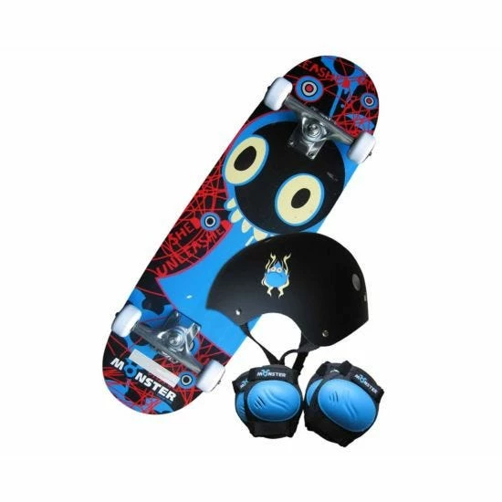 Charles Bentley Junior Monster Skateboard And Safety Set - Image 6