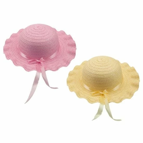 Easter Bonnet With Matching Ribbon Assorted